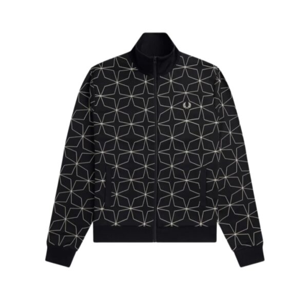 FRED PERRY Chaqueta " GEOMETRIC PRINT TRACK JACKET " color negro