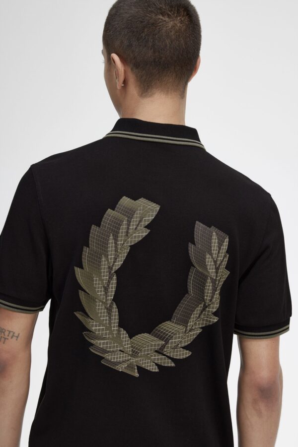FRED PERRY Polo " 3D Graphic " color negro