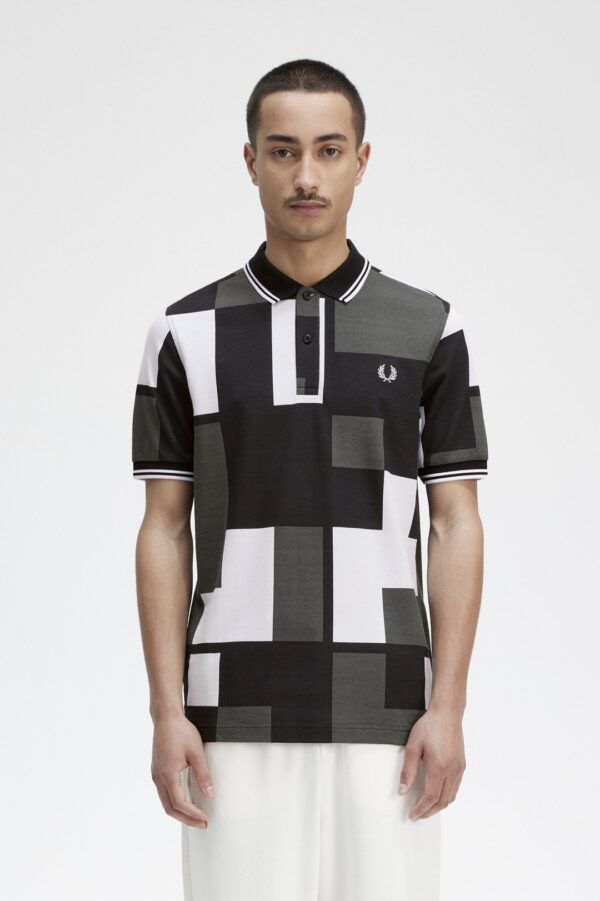 FRED PERRY Polo " Pixel Print " color unico