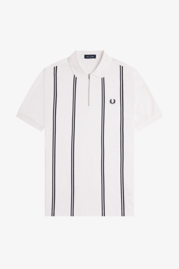FRED PERRYPolo"Rayas verticales"color blanco