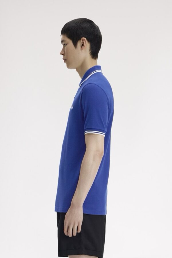 FRED PERRYPolo"TWIN PIPPED"color azul