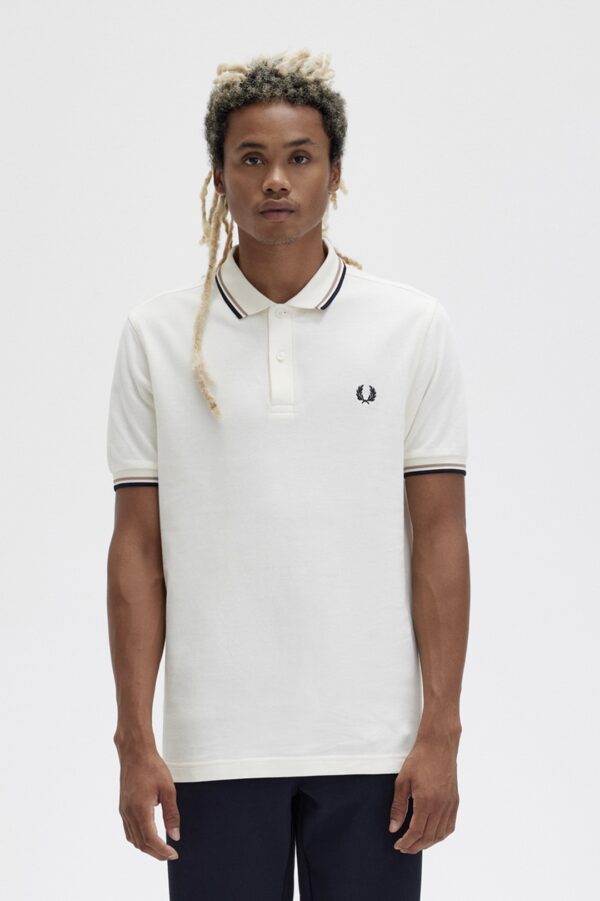 FRED PERRY Polo " Twin Tipped " color crudo