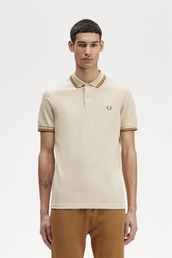 FRED PERRY Polo " Twin Tipped " color beige