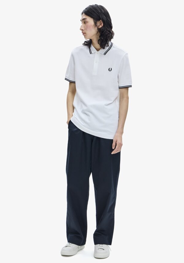 FRED PERRYPolo"TWIN TIPPED FRED PERRY SHIRT"color blanco