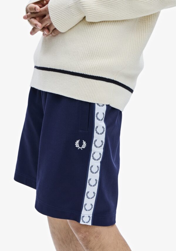 FRED PERRY Bermuda " Taped Tricot " color azul