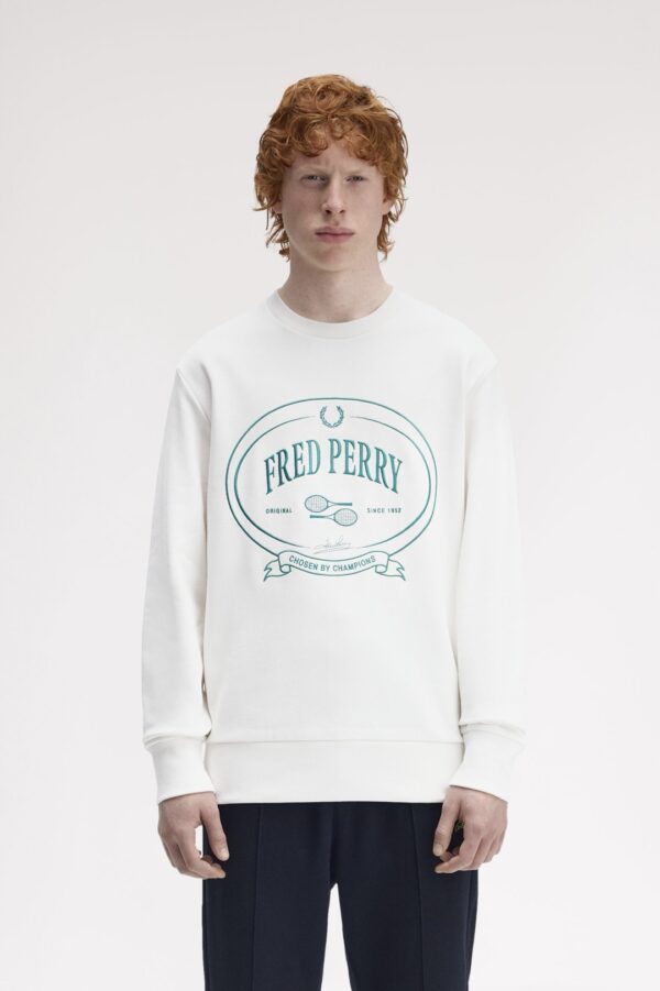 FRED PERRYSudadera"CHOSEN BY CHAMPIONS SWEATSHIRT"color crudo