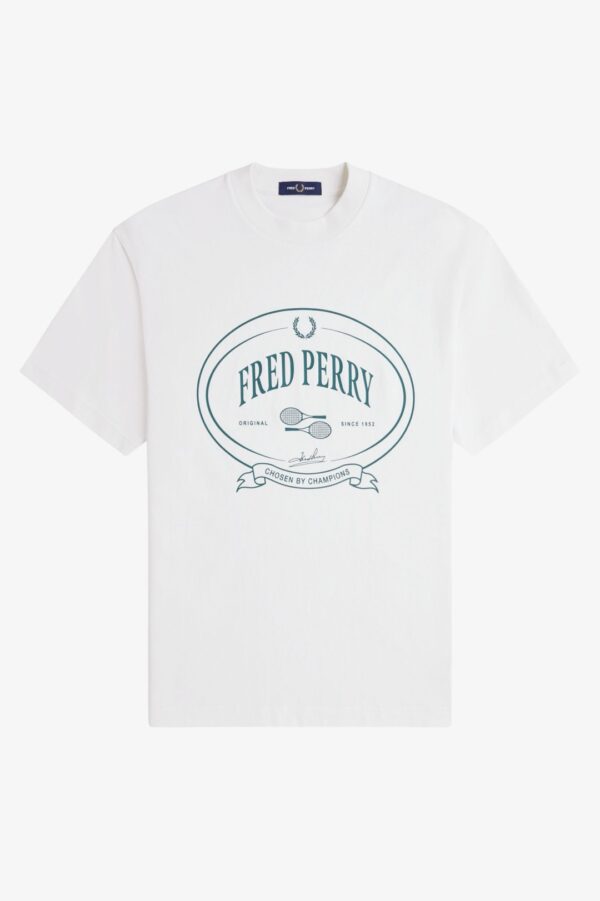 FRED PERRYCamiseta"CHOSEN BY CHAMPIONS T-SHIRT"color crudo