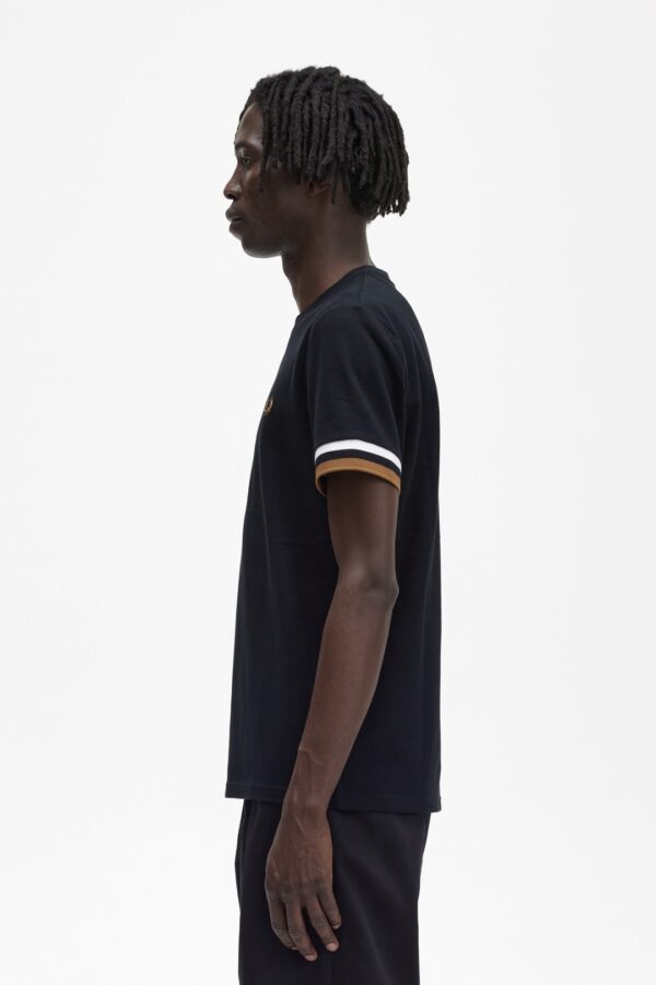 FRED PERRY Camiseta " Bold Tipped Pique " color negro