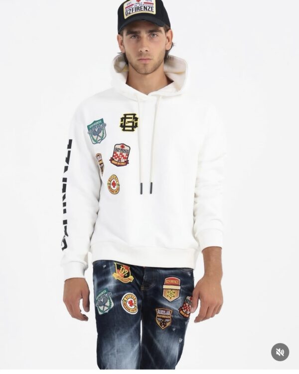 G2FIRENZESudadera"Racing"color blanco