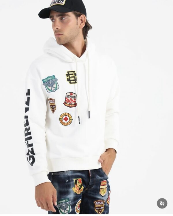 G2FIRENZESudadera"Racing"color blanco