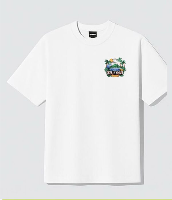 G2FIRENZECamiseta"Island"color blanco