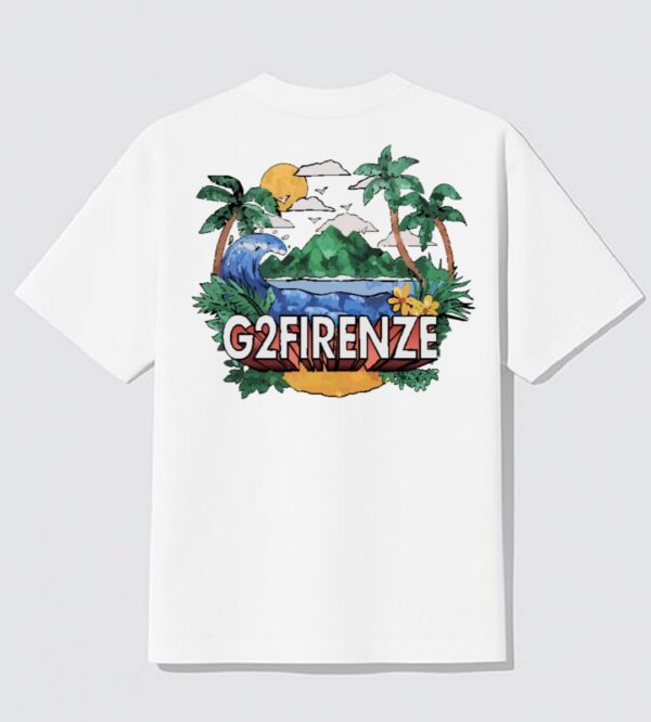 G2FIRENZECamiseta"Island"color blanco