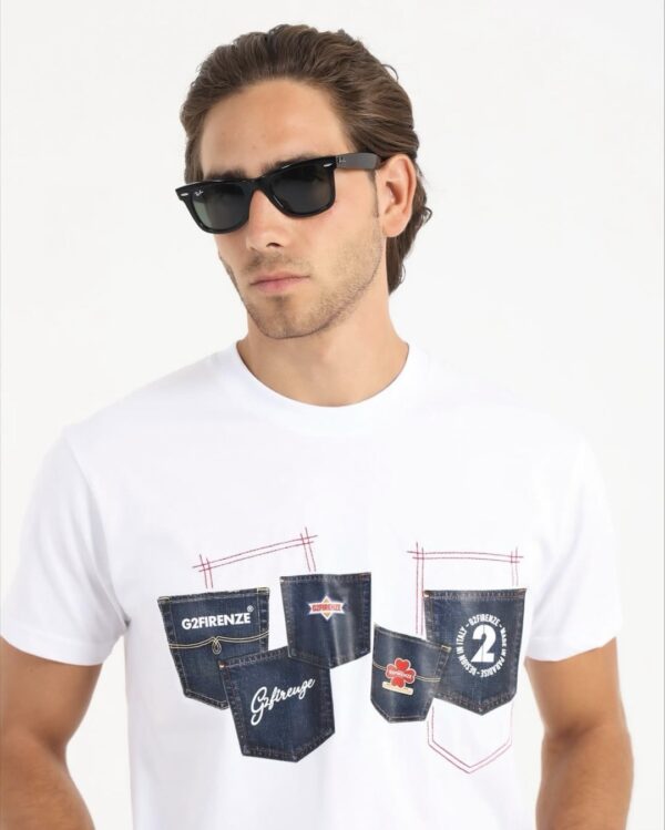 G2FIRENZECamiseta"Multipocker"color blanco