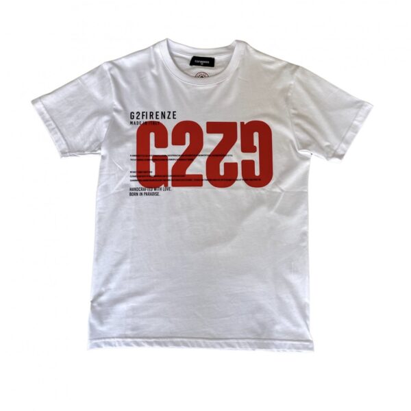 G2FIRENZECamiseta"Up Down"color blanco