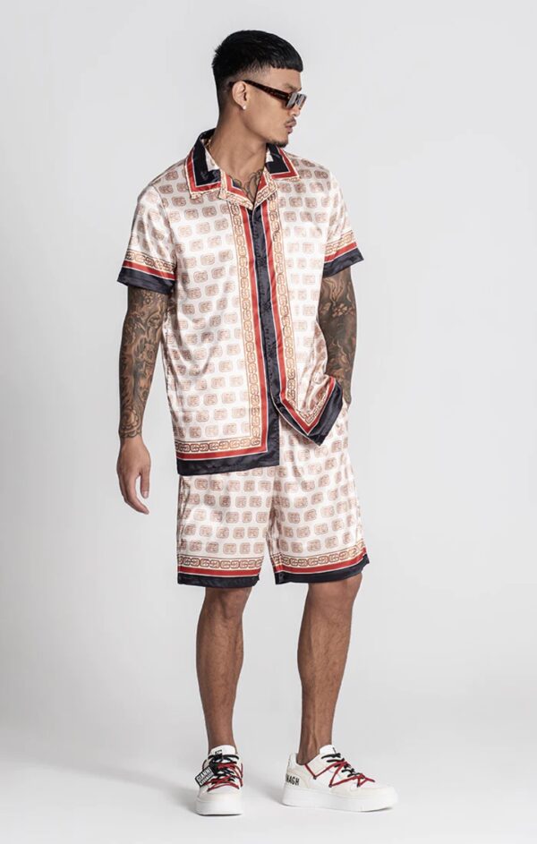 GIANNI KAVANAGH Camisa " Multicolor Cubanito Shirt " estampada