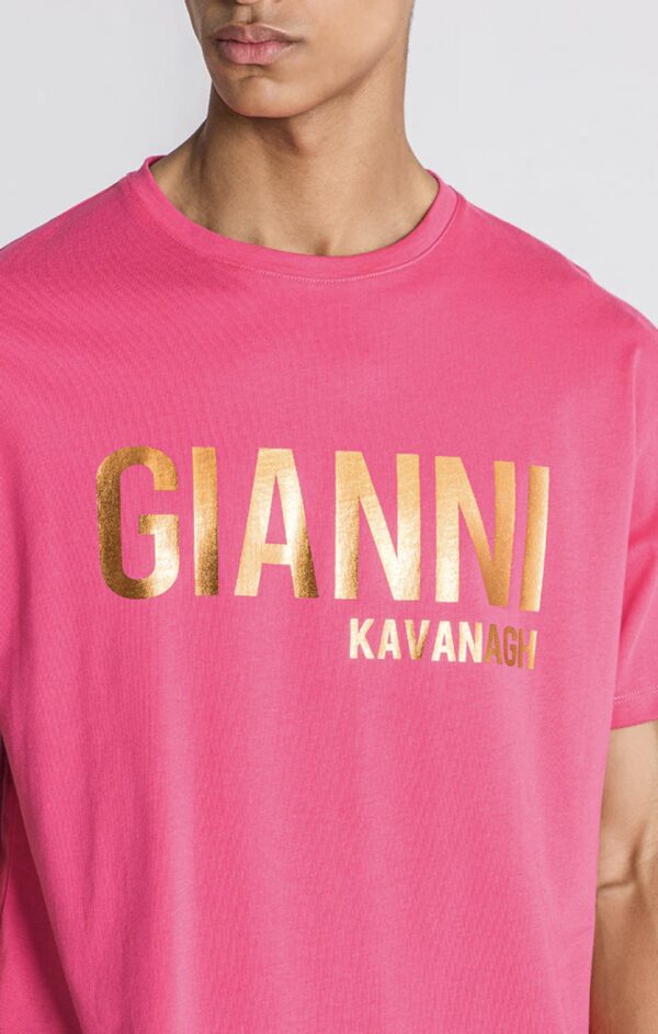 GIANNI KAVANAGH Camiseta " Palms " color rosa