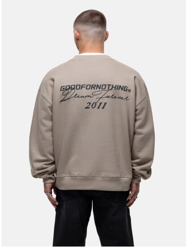 GOOD FOR NOTHING Sudadera " FORBHEST TAUPE SWEATSHIRT " color beige
