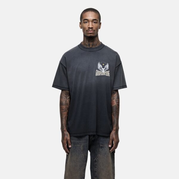 GOOD FOR NOTHINGCamiseta"Arizona Gradient Black T-shirt"color negro