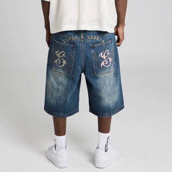 GRIMEYBermudas"CHIEF WATCHER BAGGY DENIM SHORTS"denim