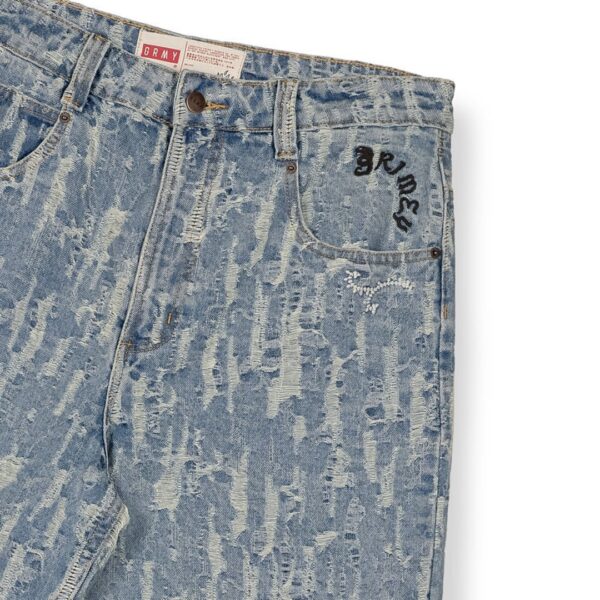 GRIMEYBermudas"DROPPIN SCIENCE JACQUARD BAGGY DENIM SHORTS"denim azul