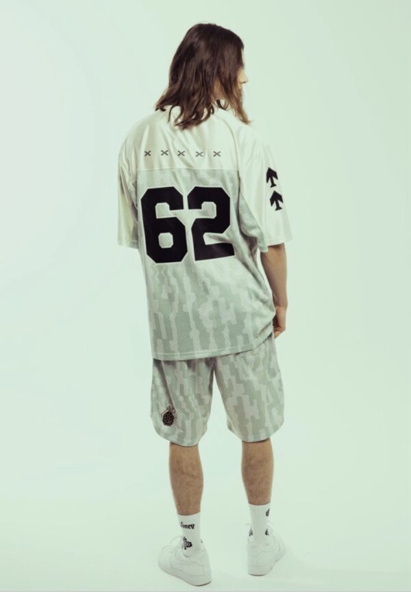 GRIMEY Camiseta " LUCKY DRAGON MESH BASEBALL JERSEY " color blanco