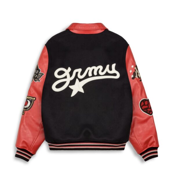 GRIMEYChaqueta"MUD'S THE RESIDENCE BASEBALL JACKET"color negro
