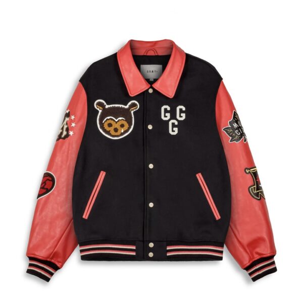 GRIMEYChaqueta"MUD'S THE RESIDENCE BASEBALL JACKET"color negro