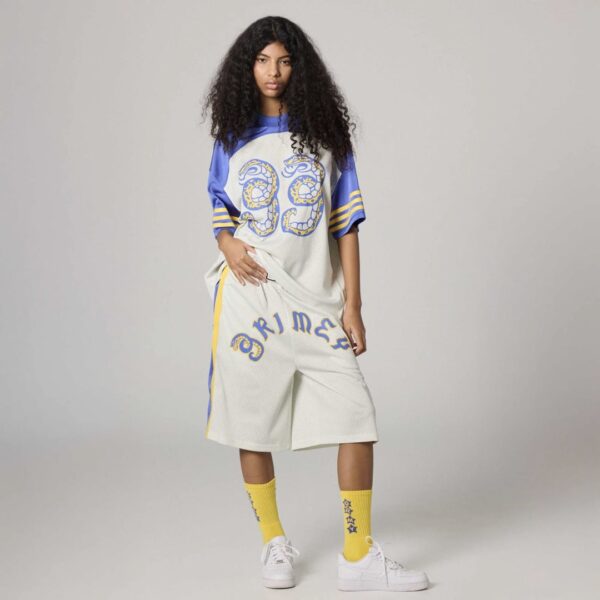 GRIMEYBermudas"DROPPIN SCIENCE BAGGY MESH SHORTS"color blanco