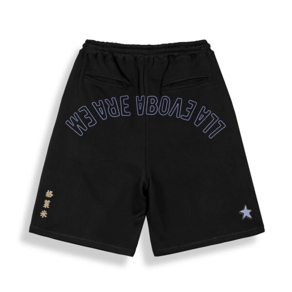 GRIMEYBermudas"CONCREAT JUNGLE  WE ARE ABOVE ALL BAGGY PLEATED SWEATSHORTS"color negro