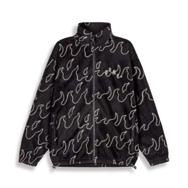 GRIMEY Chaqueta " VOODOO CHILD POLAR FLEECE JACKET " color negro