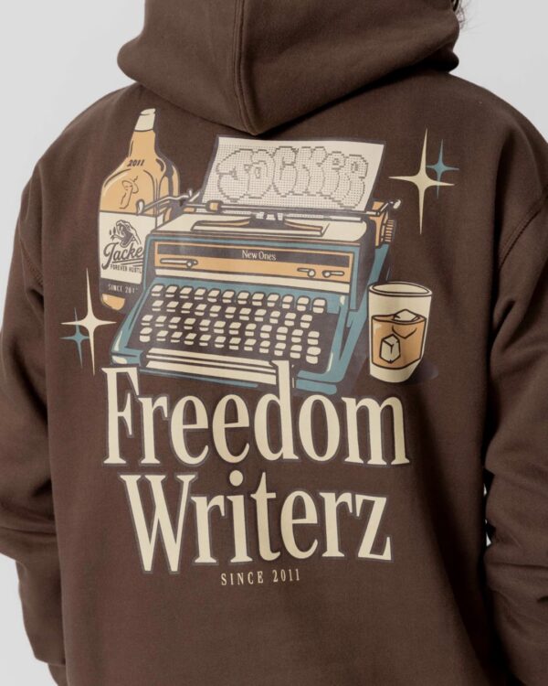 JACKER Sudadera " Freedom Writerz " color marron