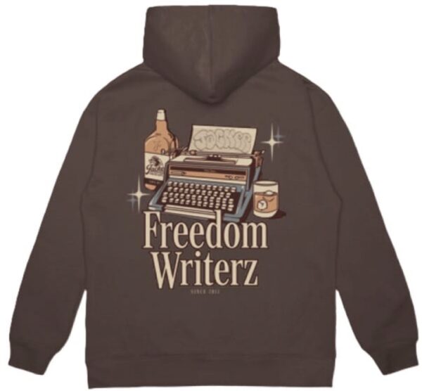 JACKER Sudadera " Freedom Writerz " color marron