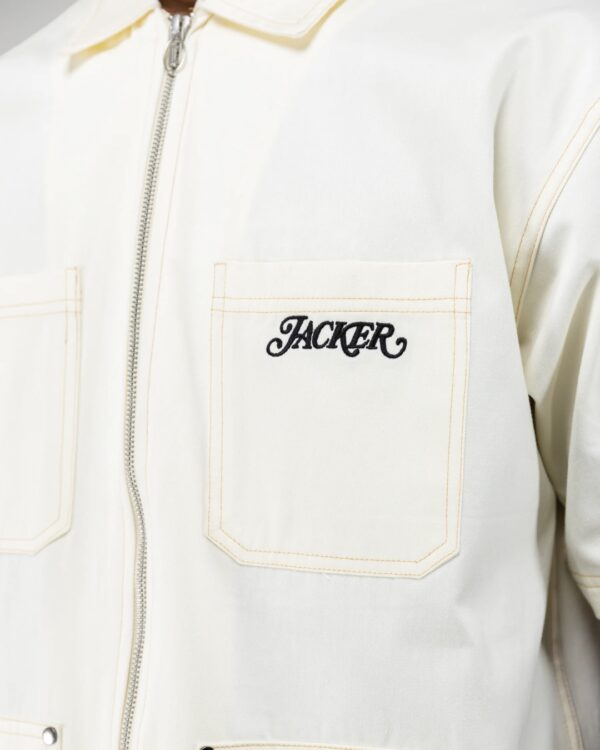 JACKER Camisa"Double Ribs"color beige