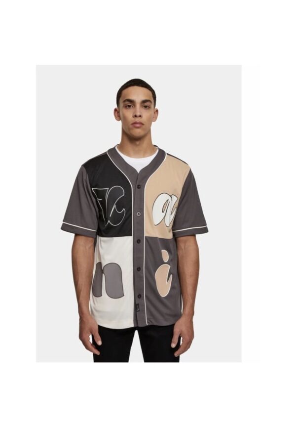 KARL KANI Camiseta beisbolera cuadros tricolor