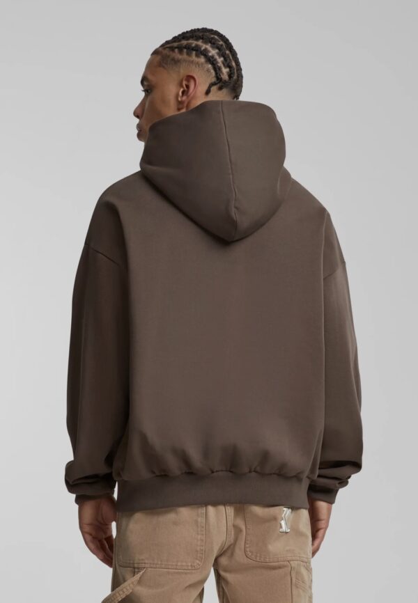 KARL KANI Sudadera " Small Signature Tribal Os Full Zip Hoodie dark brown " color marron