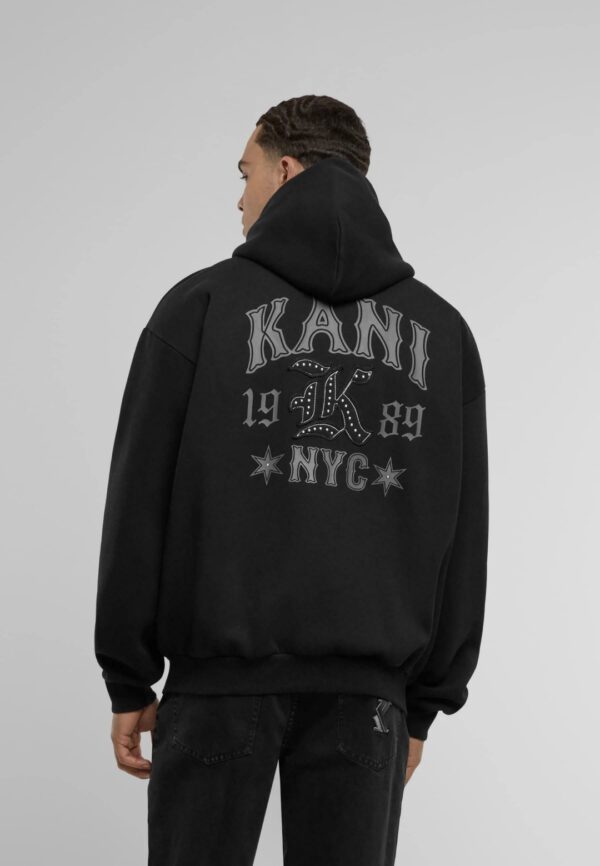 KARL KANISudadera"Kani Western Os Hoodie"color negro