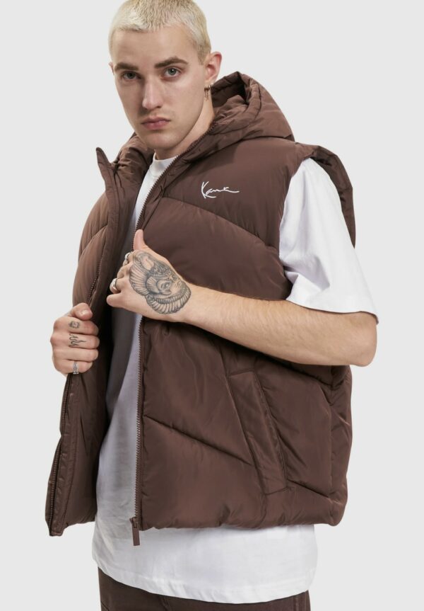 KARL KANI Chaleco " KK Chest Signature Puffer Vest brown "