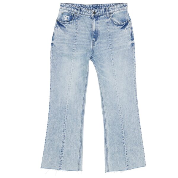 KARL KANI Panttalon " Og Denim Flared Pants bleached blue " color azul