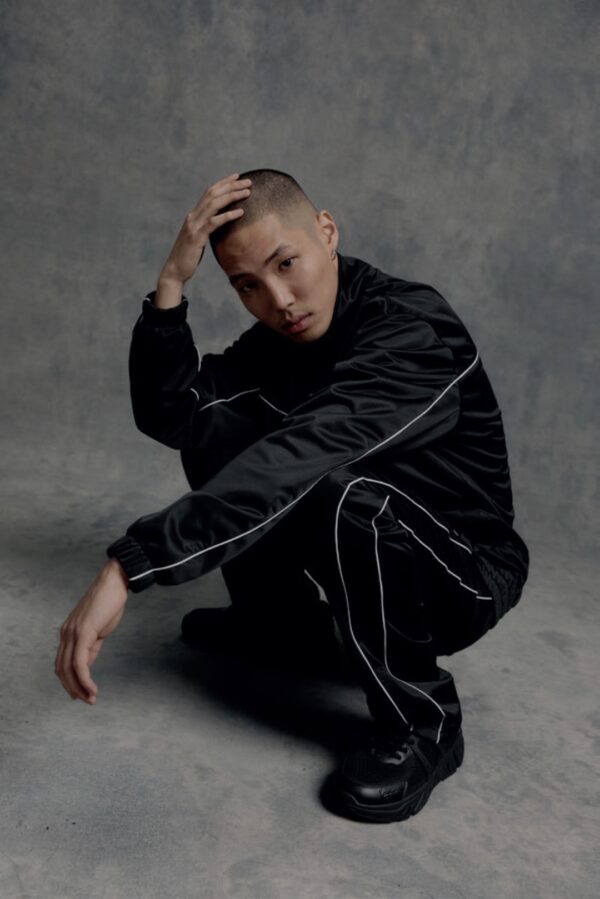 KARL KANI Pantalon " Og Trackpants black/white " color negro