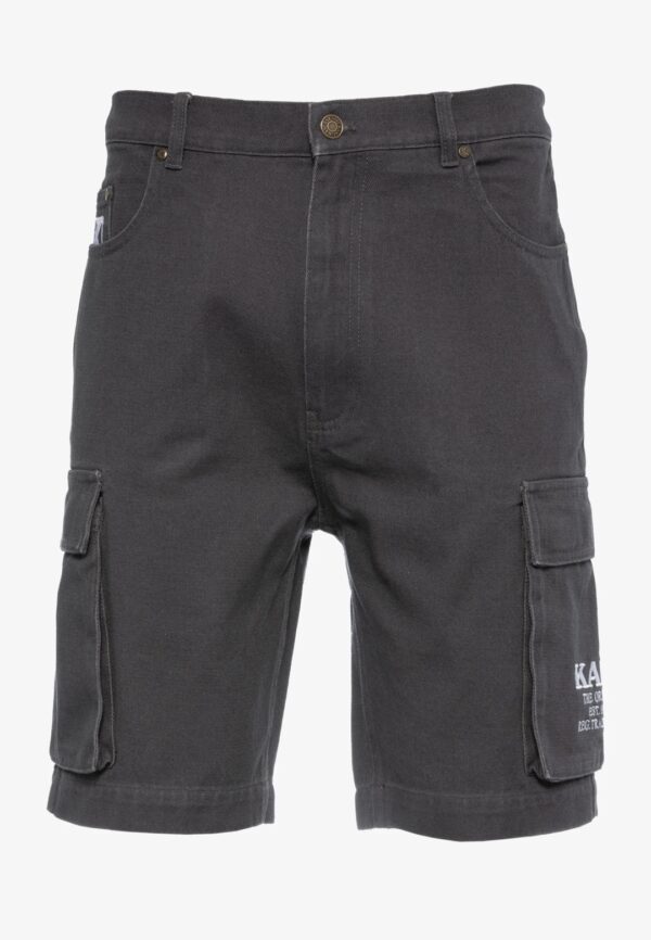 KARL KANI Bermuda " Small Signature Washed Cargo " color antracita