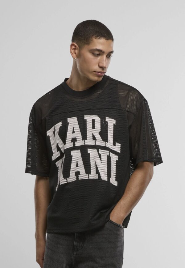 KARL KANICamiseta"Heritage Mesh Boxy Jersey"color negro