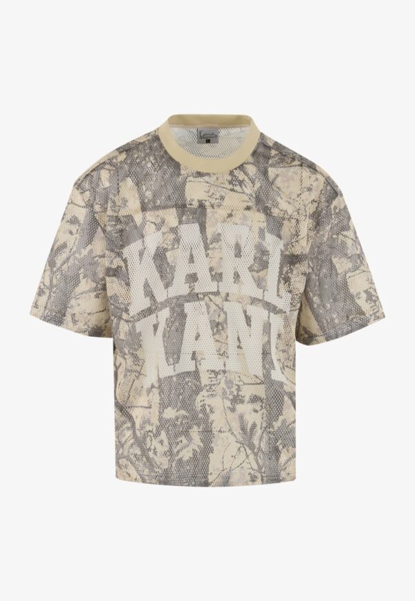 KARL KANICamiseta"Heritage Wood Camo Mesh Boxy Jersey"camuflage