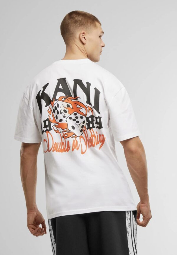 KARL KANICamiseta"Kani Dice Print T-Shirt"color blanco