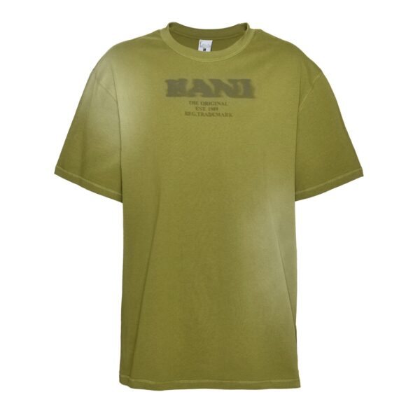 KARL KANI Camiseta " Retro Sprayed Tee olive " color verde