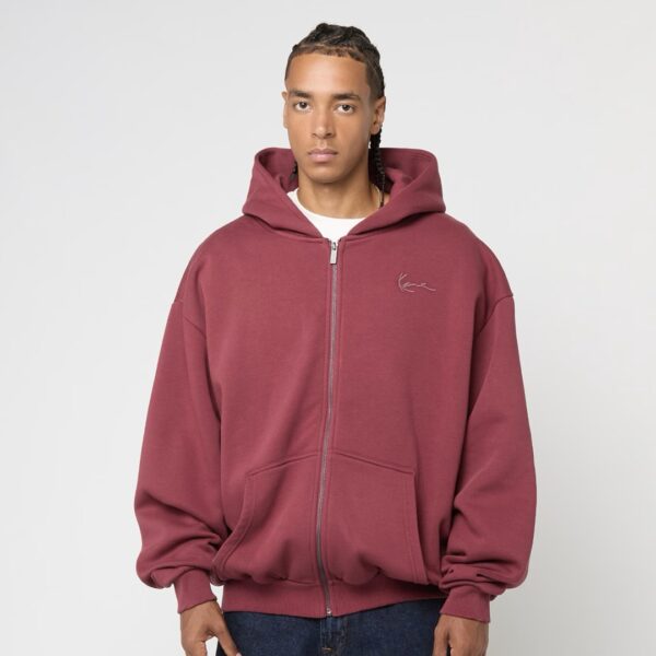 KARL KANISudadera"Kani Western Os Zip Hoodie"color rojo