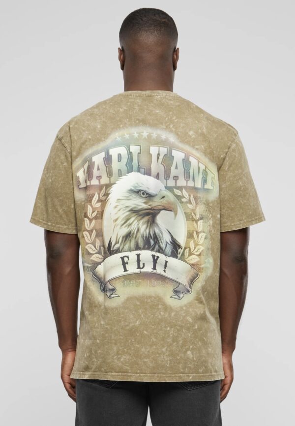 KARL KANI Camiseta " Small Signature Washed Eagle Tee sand " color beige