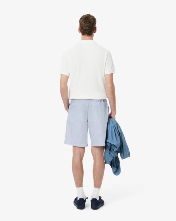 LACOSTEBermudas rayas celeste