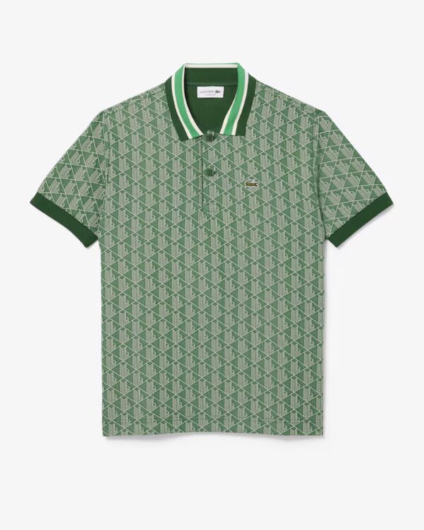 LACOSTEPolo estampado verde