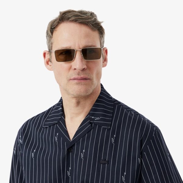 LACOSTECamisa"Short Sleeved Printed Hawaiian Shirt"color negro