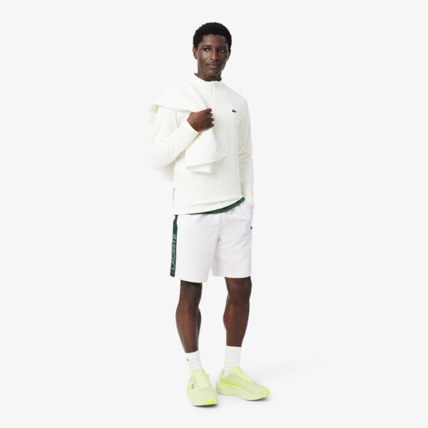 LACOSTEBermudas"Regular Fit Water-Repellent Off Court Shorts"color blanco-verde